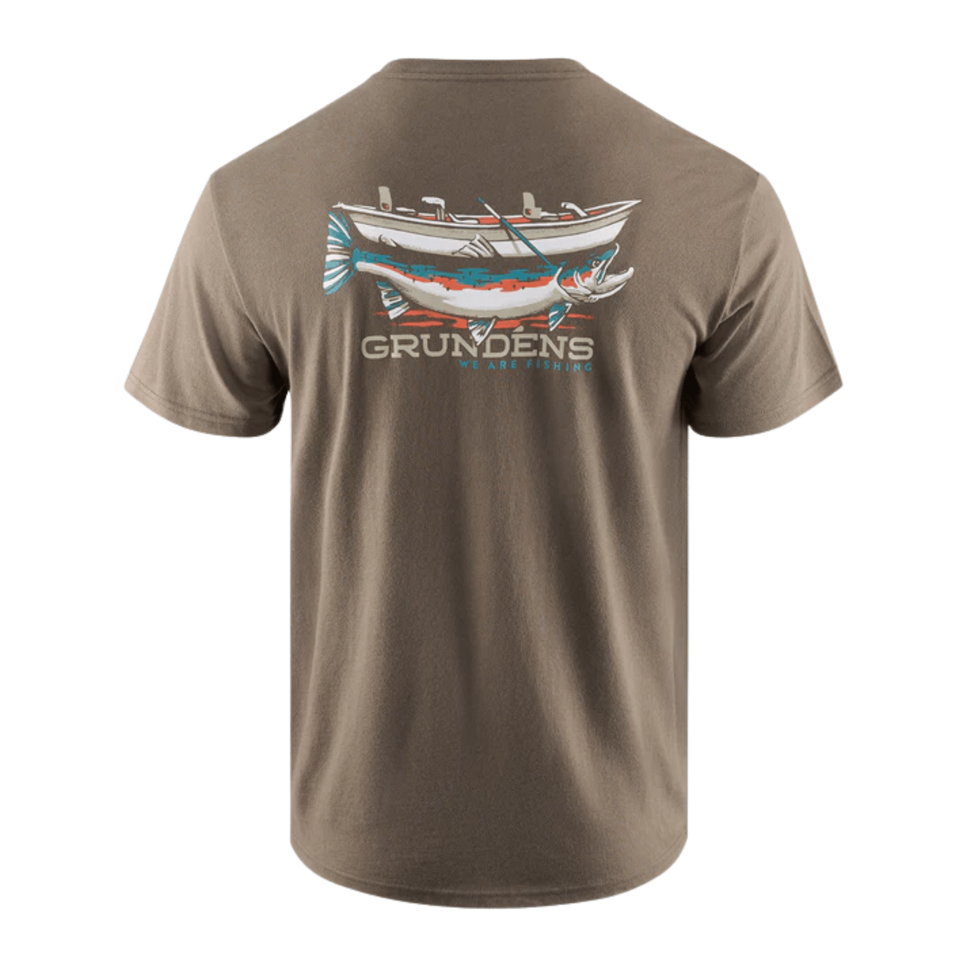 Grundens Men's Drift Boat Short Sleeve T Shirt - Otter by Lenny's Shoe & Apparel
