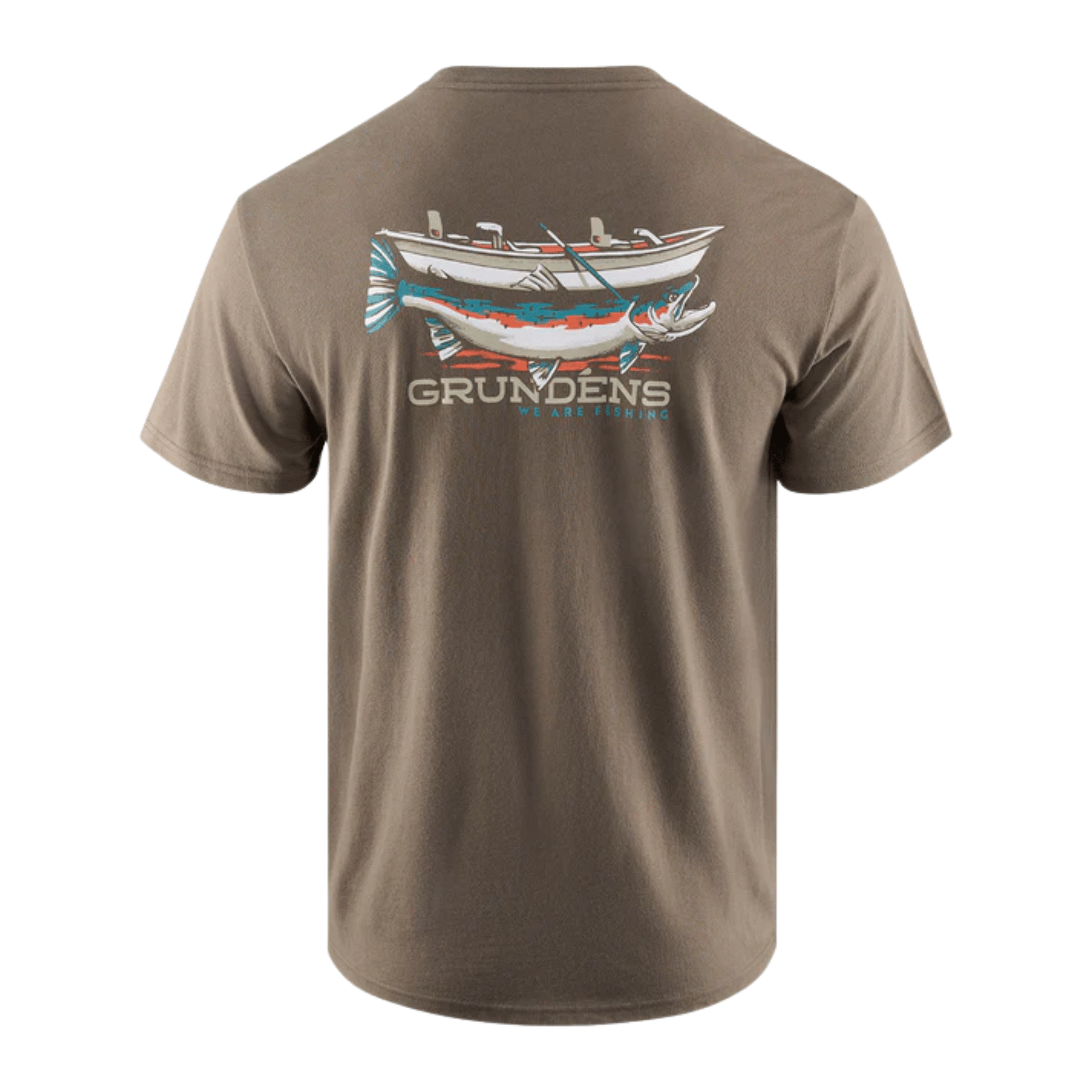 Grundens Men's Drift Boat Short Sleeve T Shirt - Otter by Lenny's Shoe & Apparel
