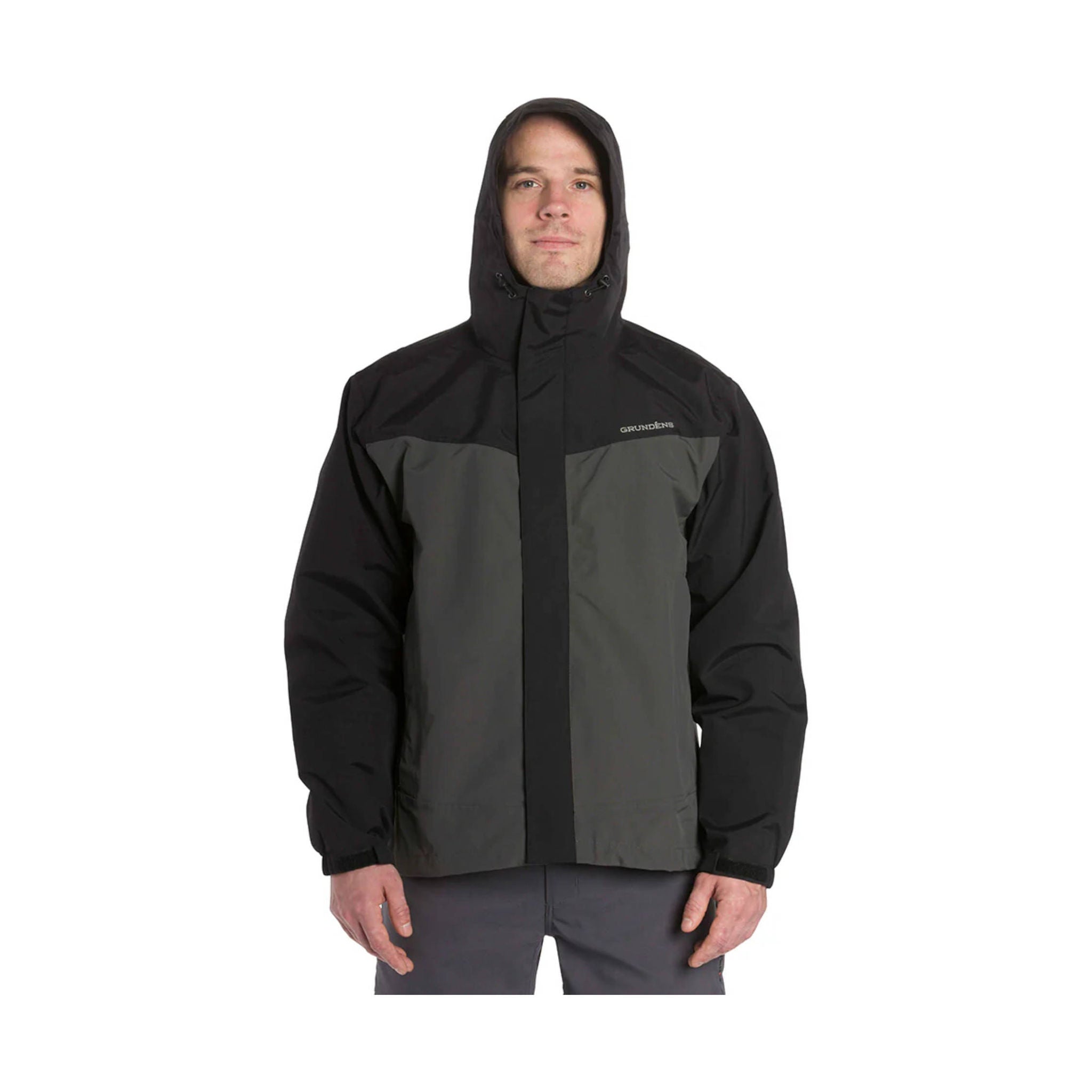 Grundens Men's Full Share Jacket - Black/Light Grey by Lenny's Shoe & Apparel