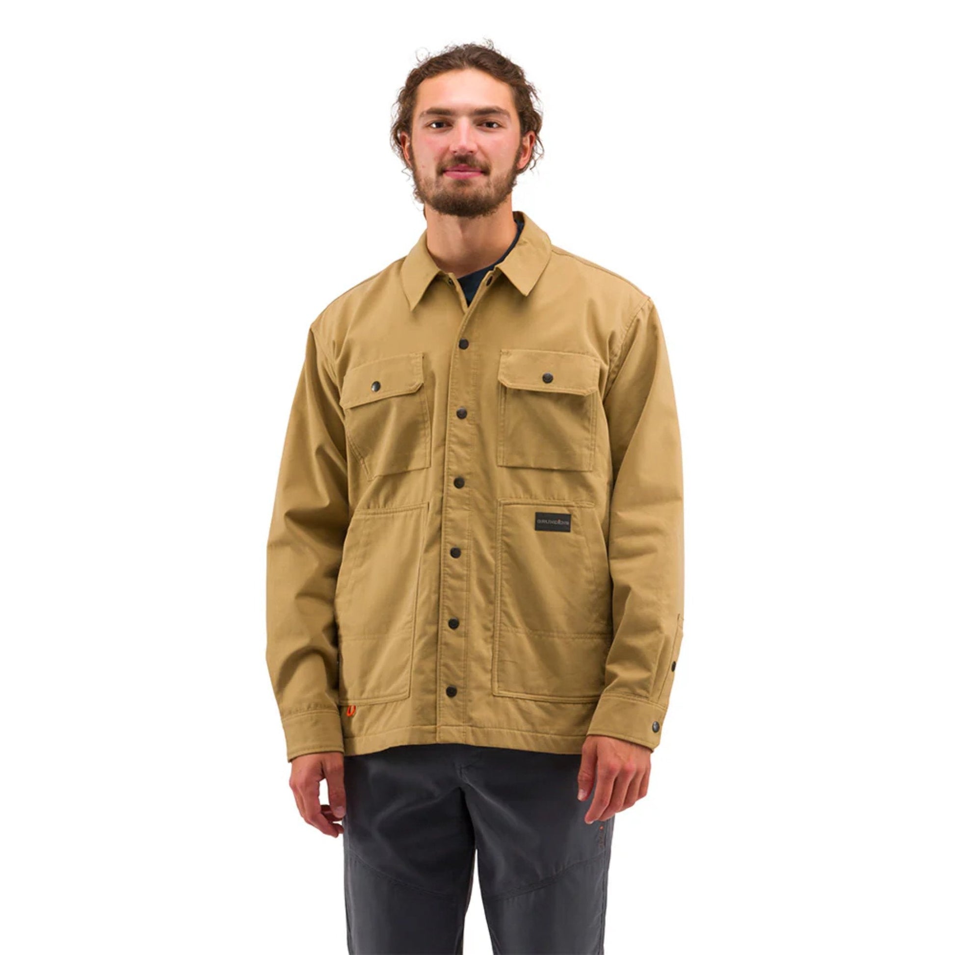 Grundens Men's Jetty Shacket - Antique Bronze by Lenny's Shoe & Apparel