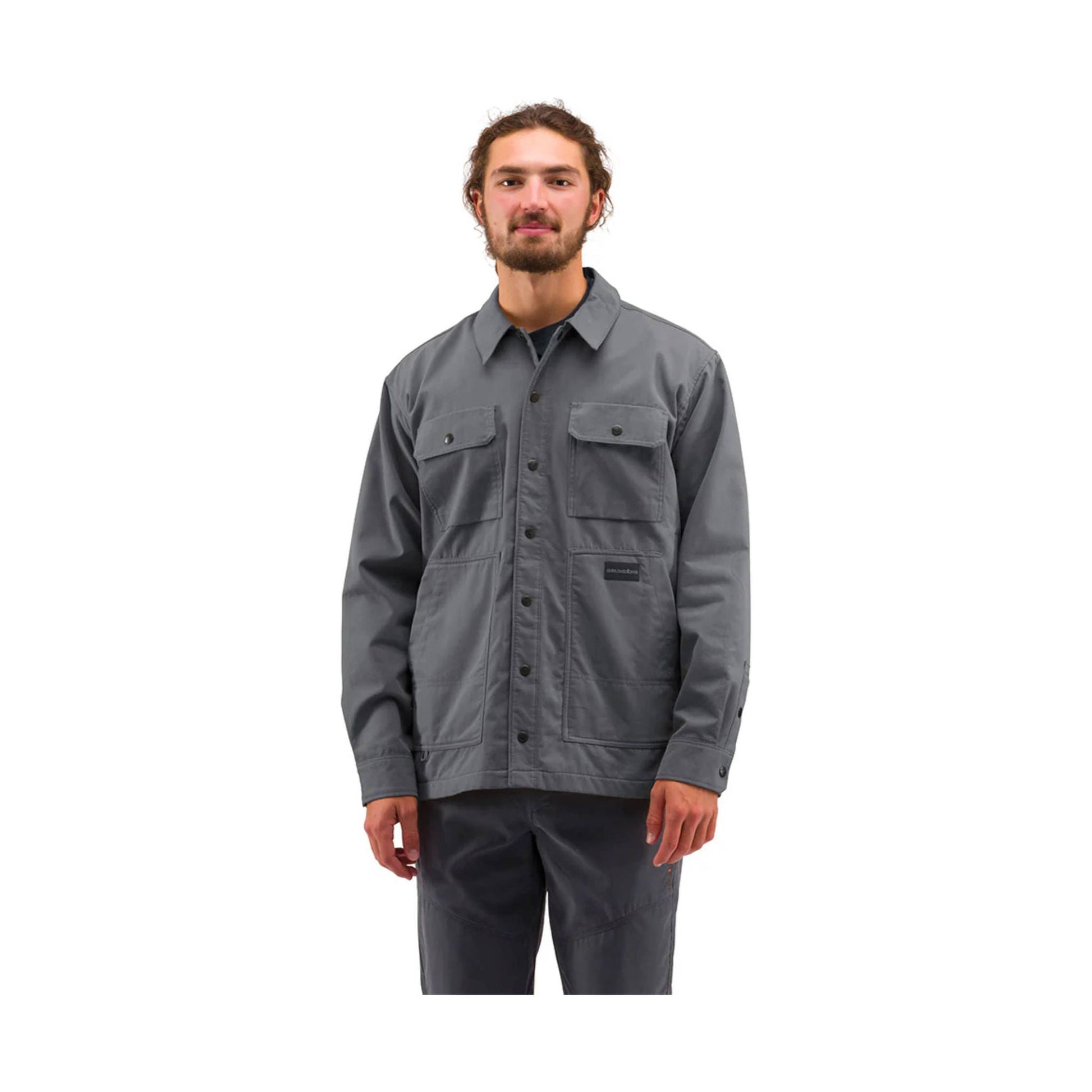 Grundens Men's Jetty Shacket - Iron Gate by Lenny's Shoe & Apparel