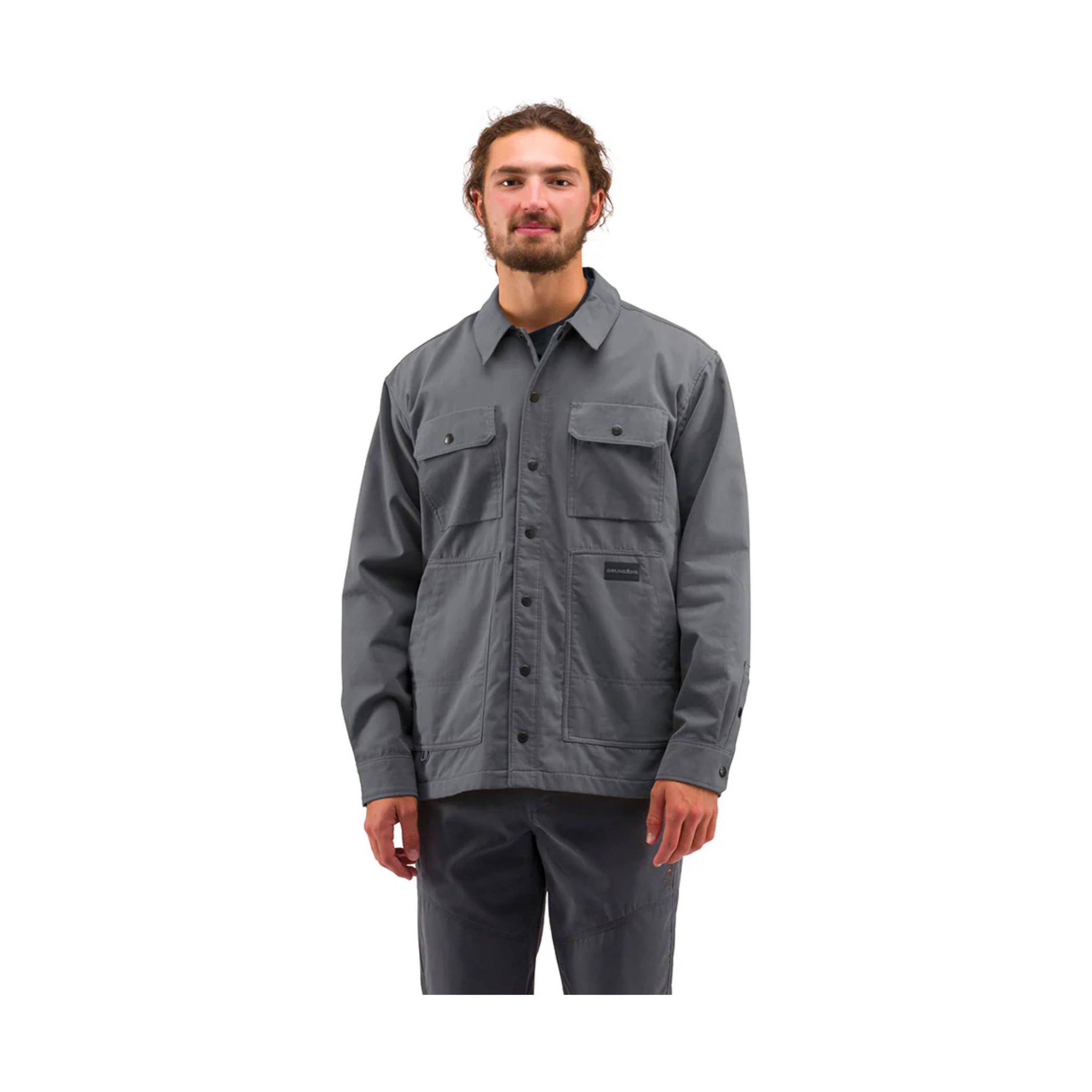 Grundens Men's Jetty Shacket - Iron Gate by Lenny's Shoe & Apparel