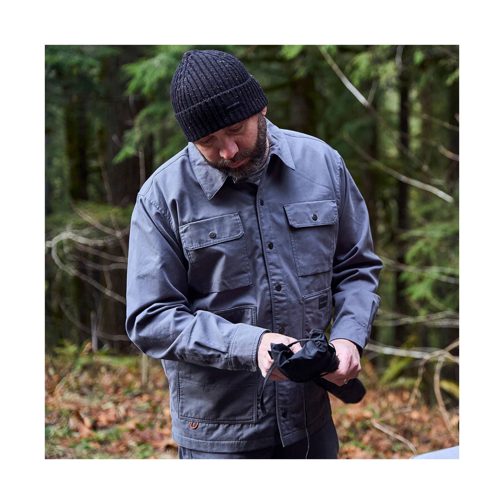 Grundens Men's Jetty Shacket - Iron Gate by Lenny's Shoe & Apparel