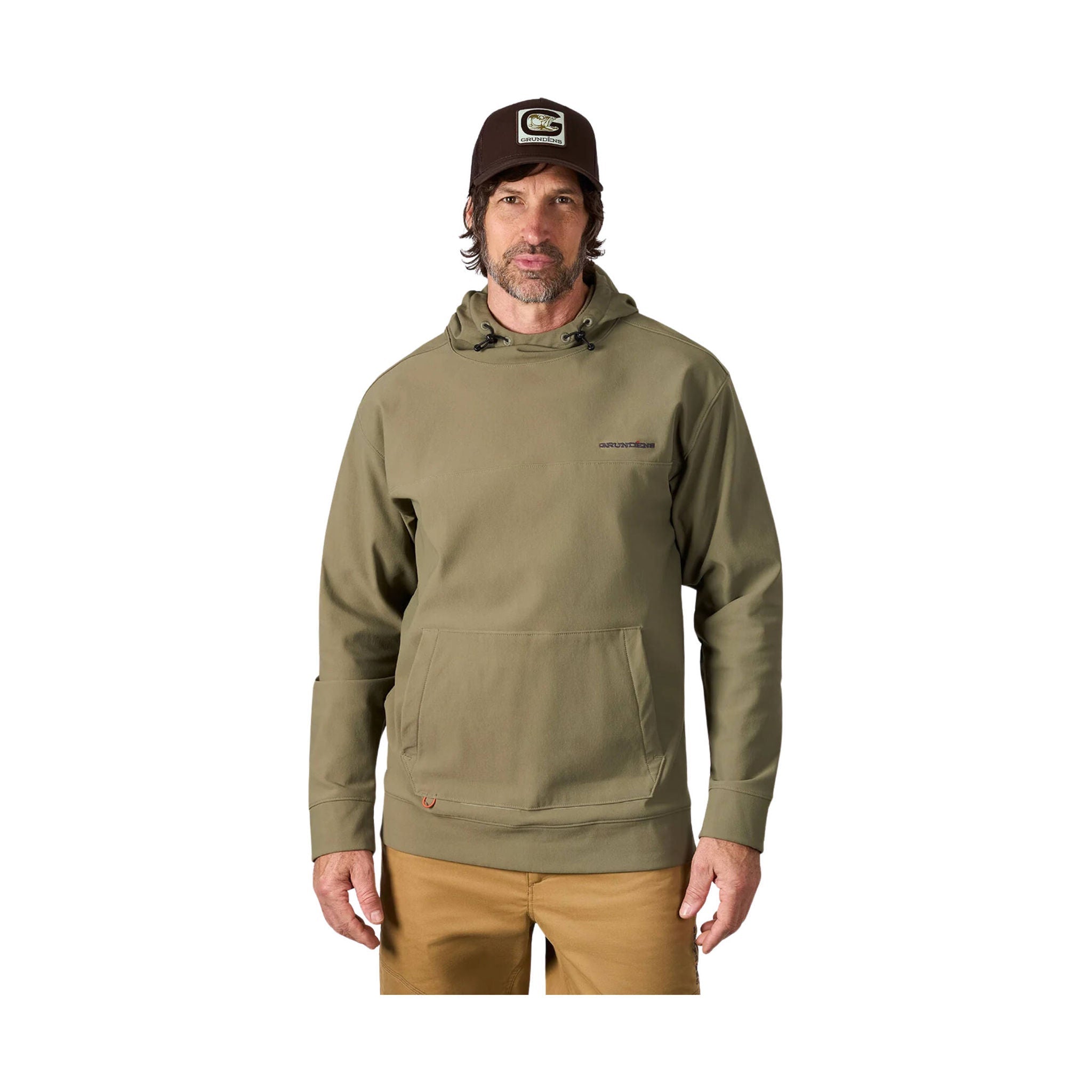 Grundens Men's Kryall Hoodie - Forest by Lenny's Shoe & Apparel