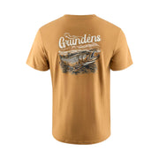 Grundens Men's Leroy Brown Short Sleeve T Shirt - Whiskey by Lenny's Shoe & Apparel