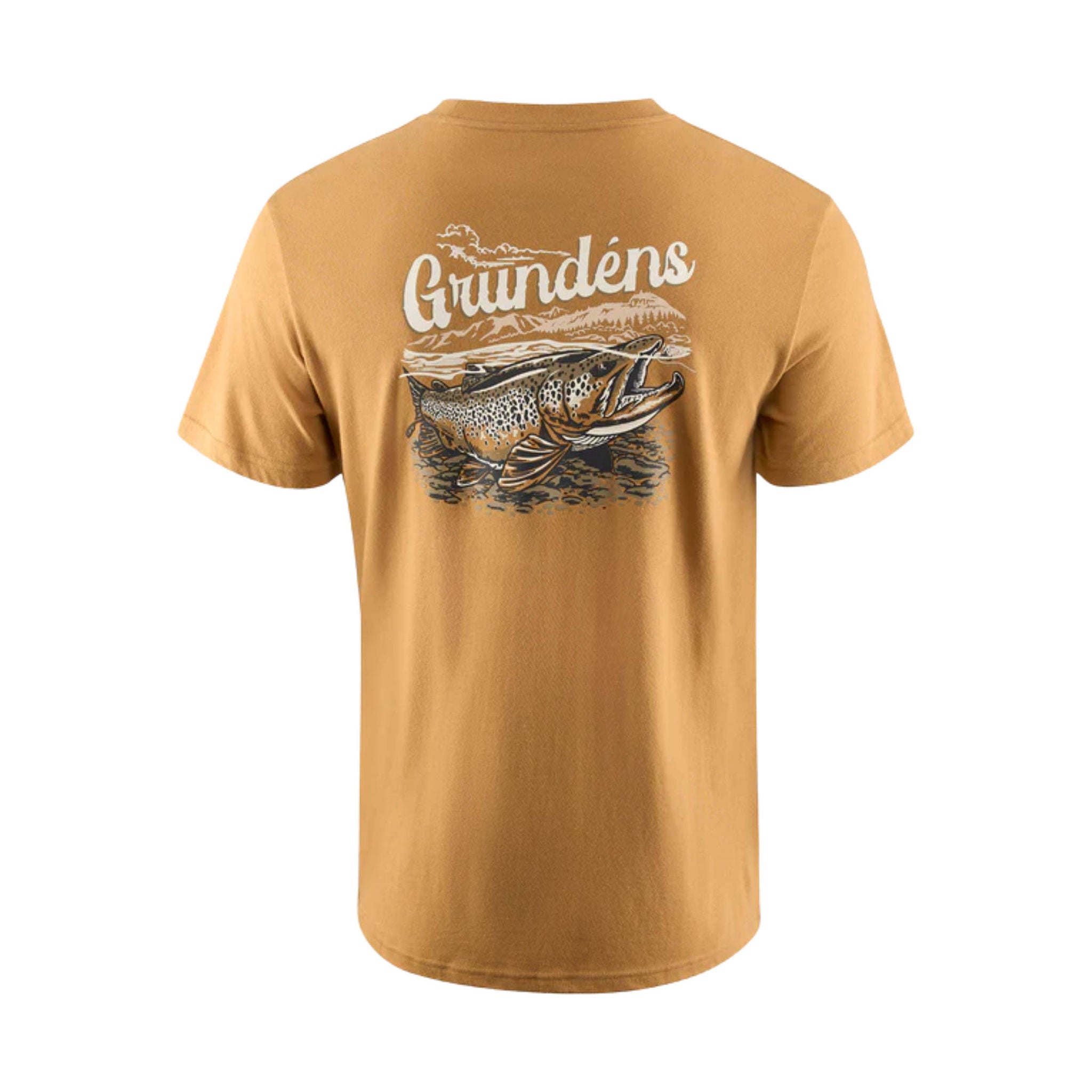 Grundens Men's Leroy Brown Short Sleeve T Shirt - Whiskey by Lenny's Shoe & Apparel