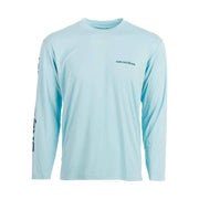 Grundens Men's Long Sleeve Tech Tee - Anchor Down Print by Lenny's Shoe & Apparel