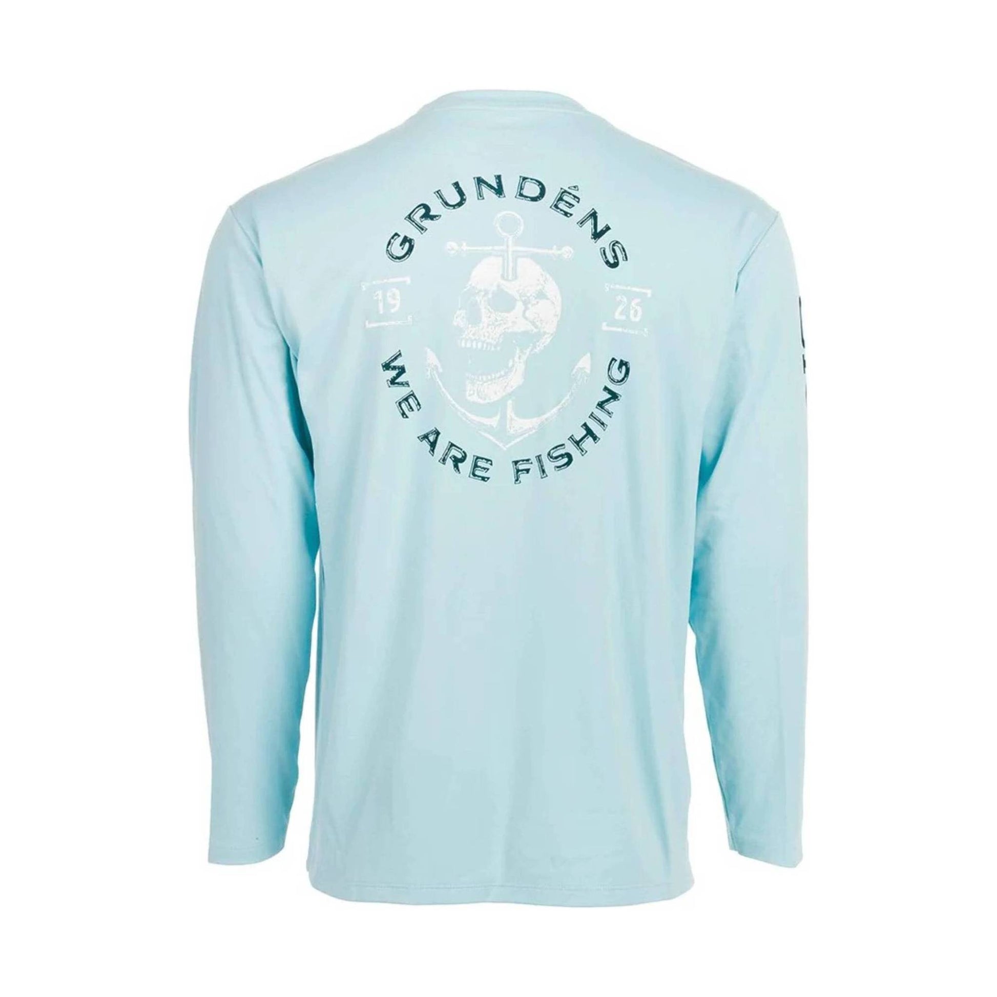 Grundens Men's Long Sleeve Tech Tee - Anchor Down Print by Lenny's Shoe & Apparel
