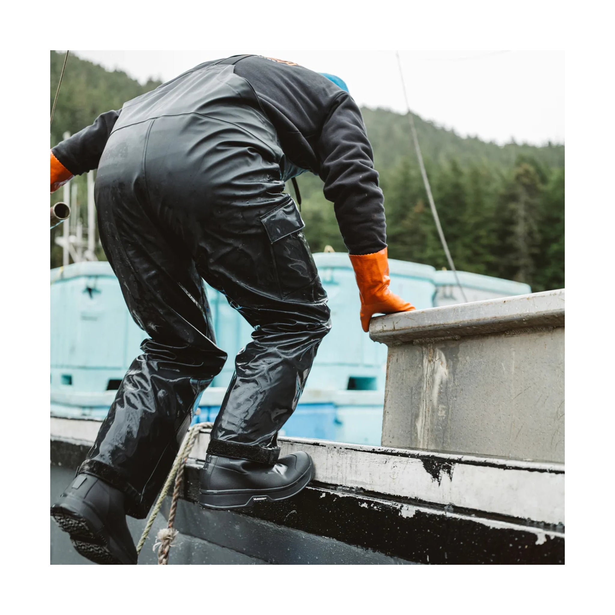 Grundens Men's Neptune Thermo Bib - Anchor by Lenny's Shoe & Apparel