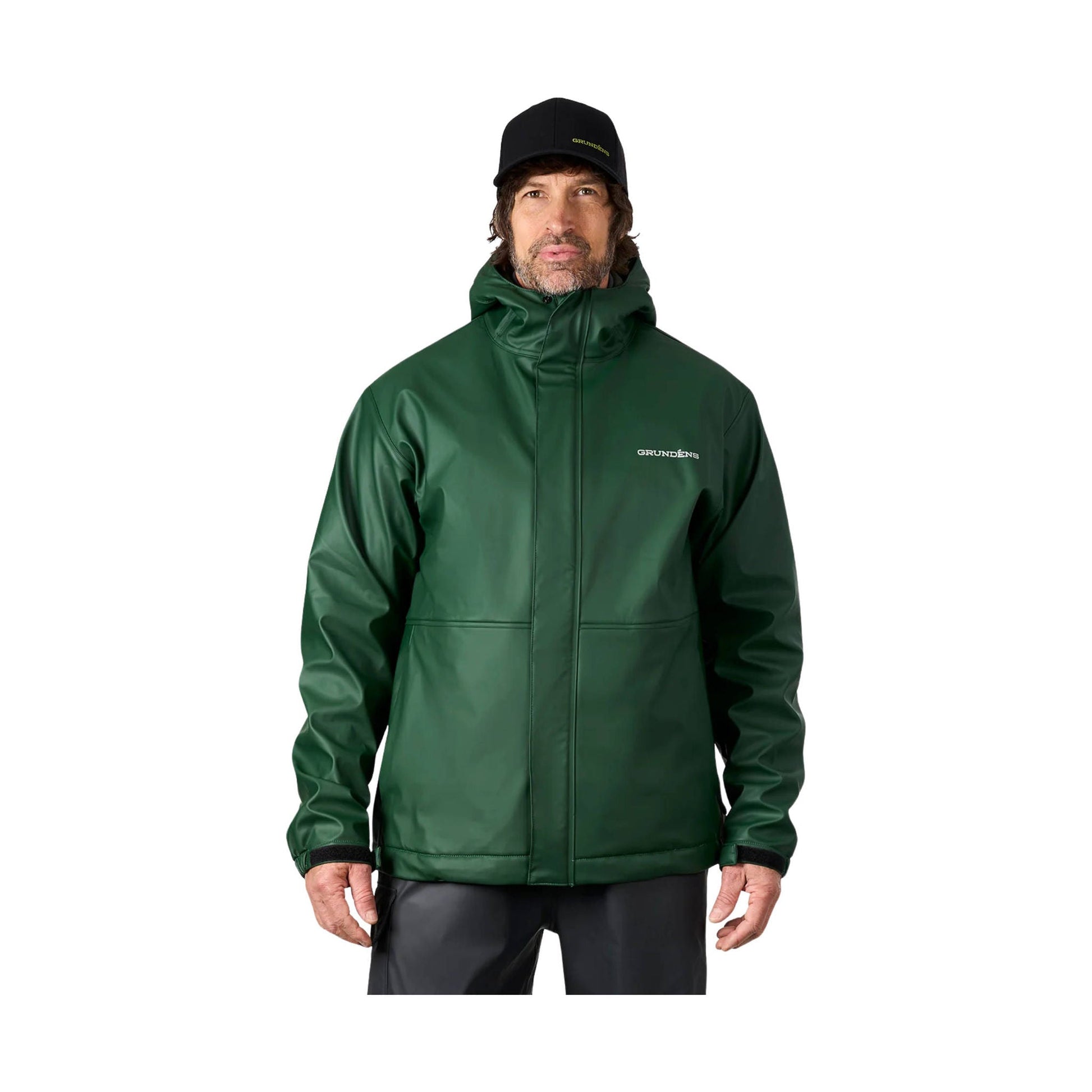 Grundens Men's Neptune Thermo Rain Jacket - Green by Lenny's Shoe & Apparel