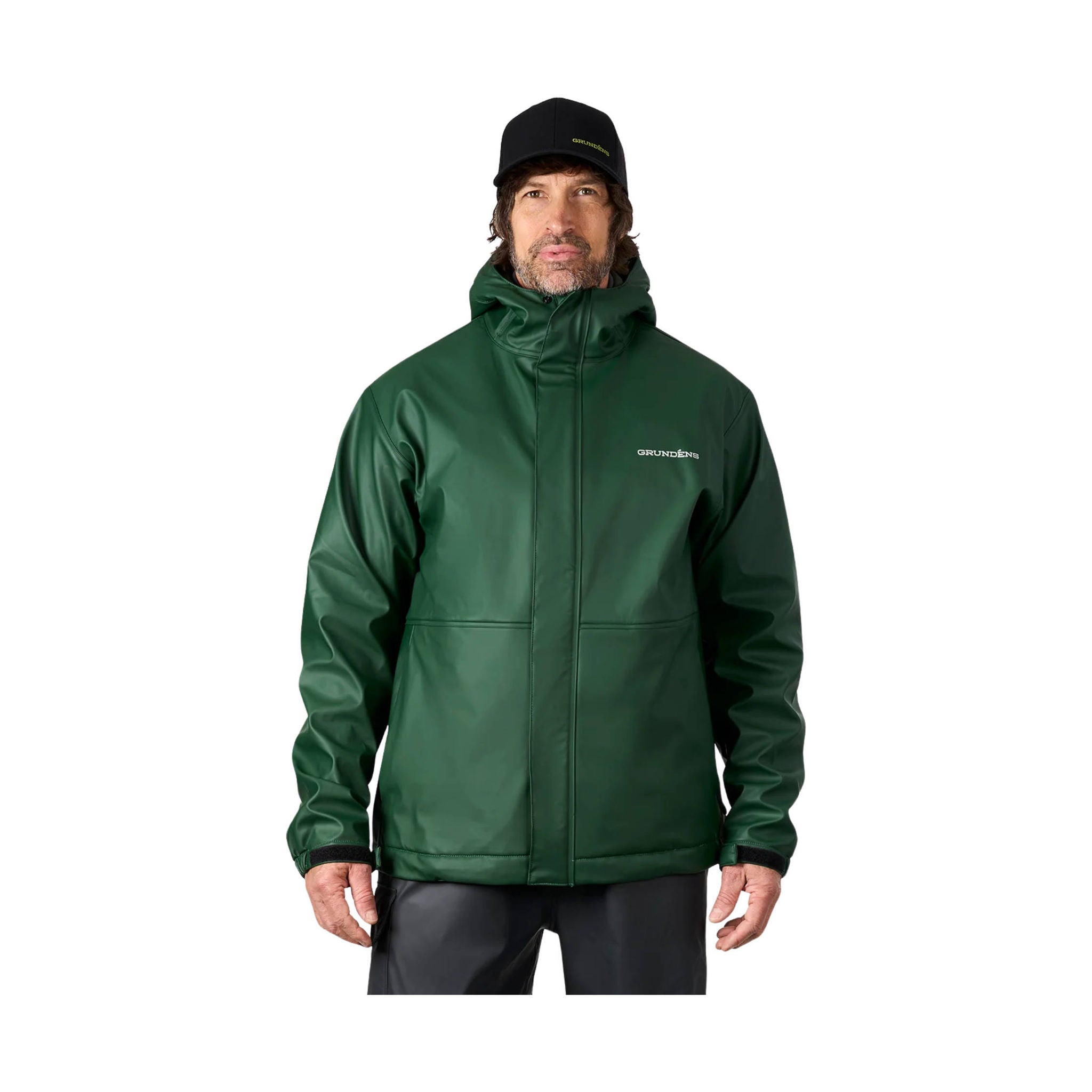 Grundens Men's Neptune Thermo Rain Jacket - Green by Lenny's Shoe & Apparel