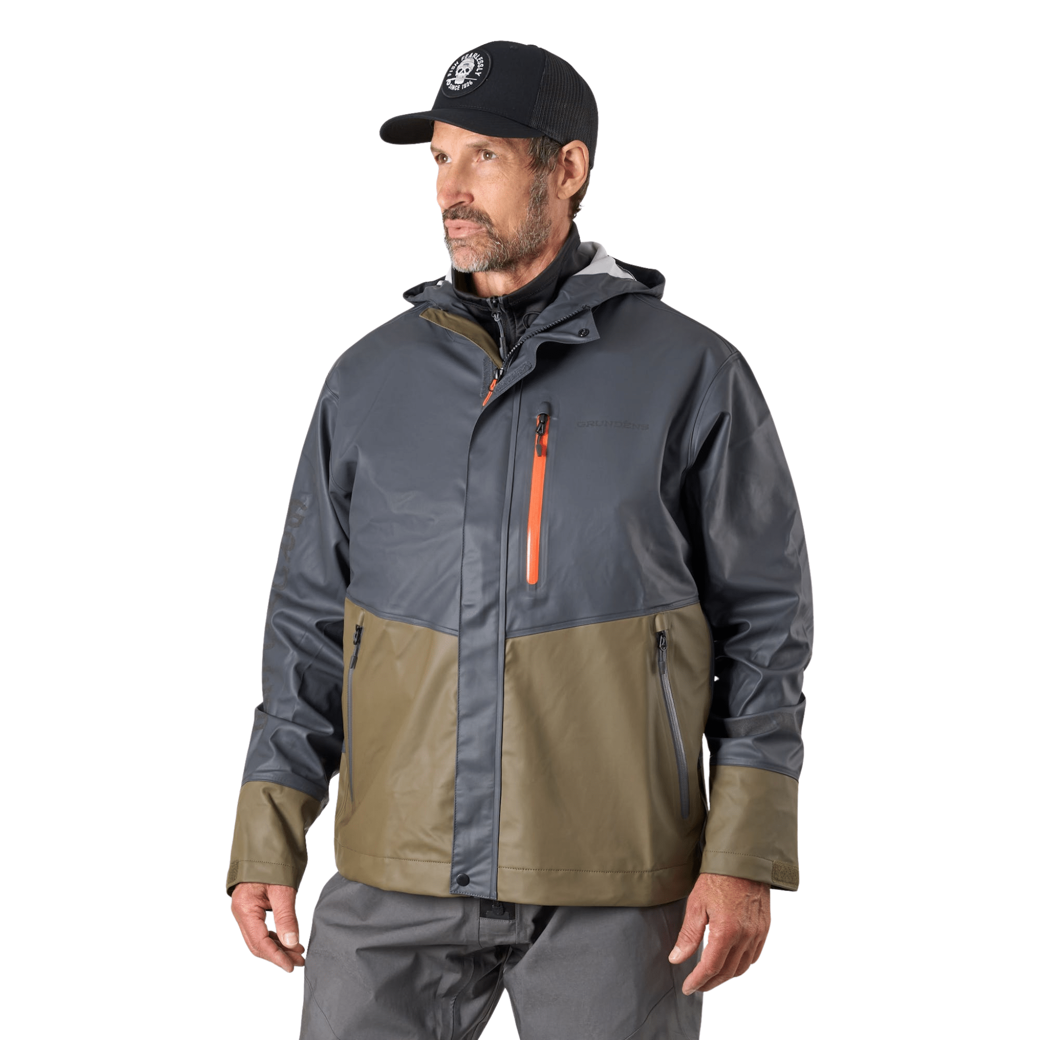 Grundens Men's Tourney Pro Jacket - Anchor/Otter by Lenny's Shoe & Apparel