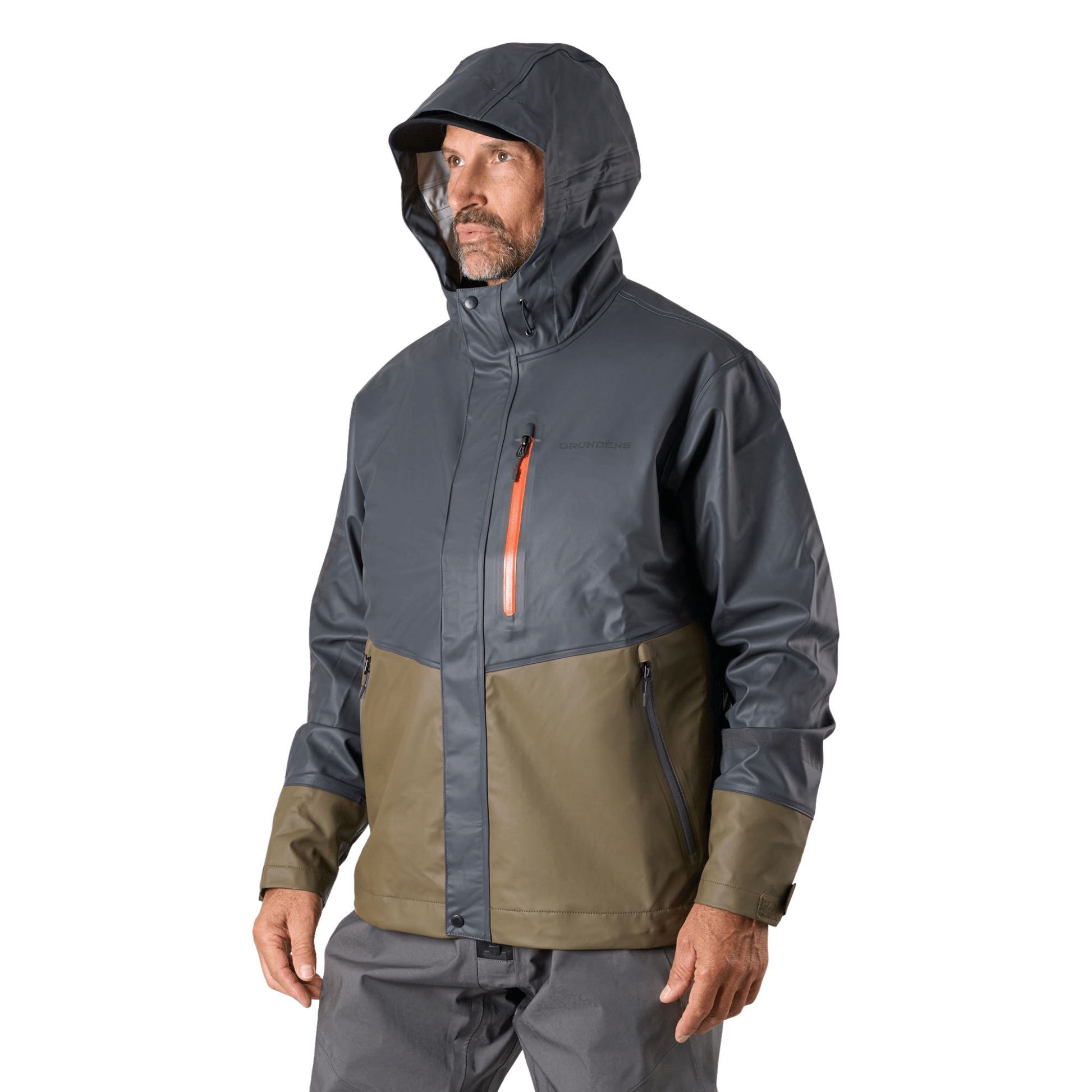 Grundens Men's Tourney Pro Jacket - Anchor/Otter by Lenny's Shoe & Apparel