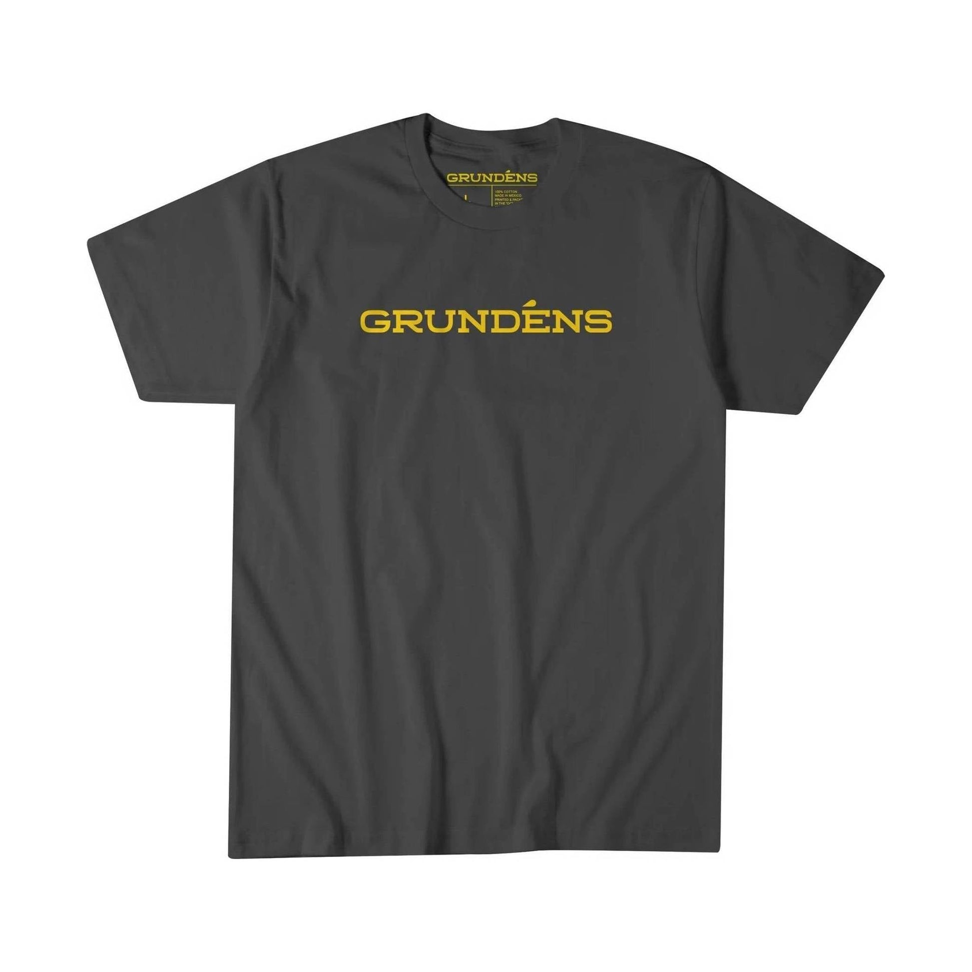 Grundens Men's Wordmark T-Shirt - Charcoal by Lenny's Shoe & Apparel