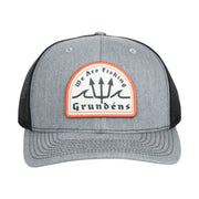 Grundens Poseidon Trucker Hat - Heather Grey/Black by Lenny's Shoe & Apparel