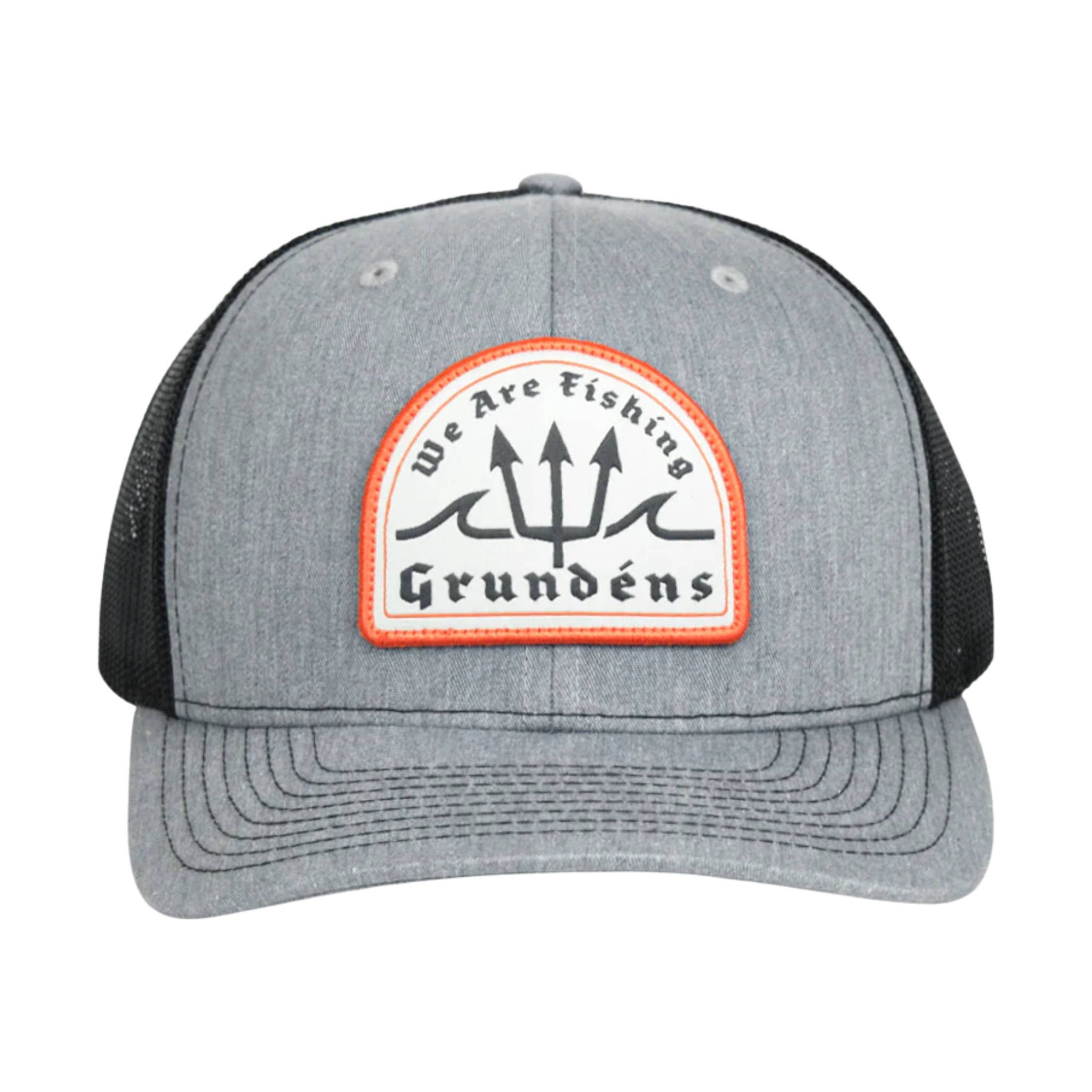 Grundens Poseidon Trucker Hat - Heather Grey/Black by Lenny's Shoe & Apparel