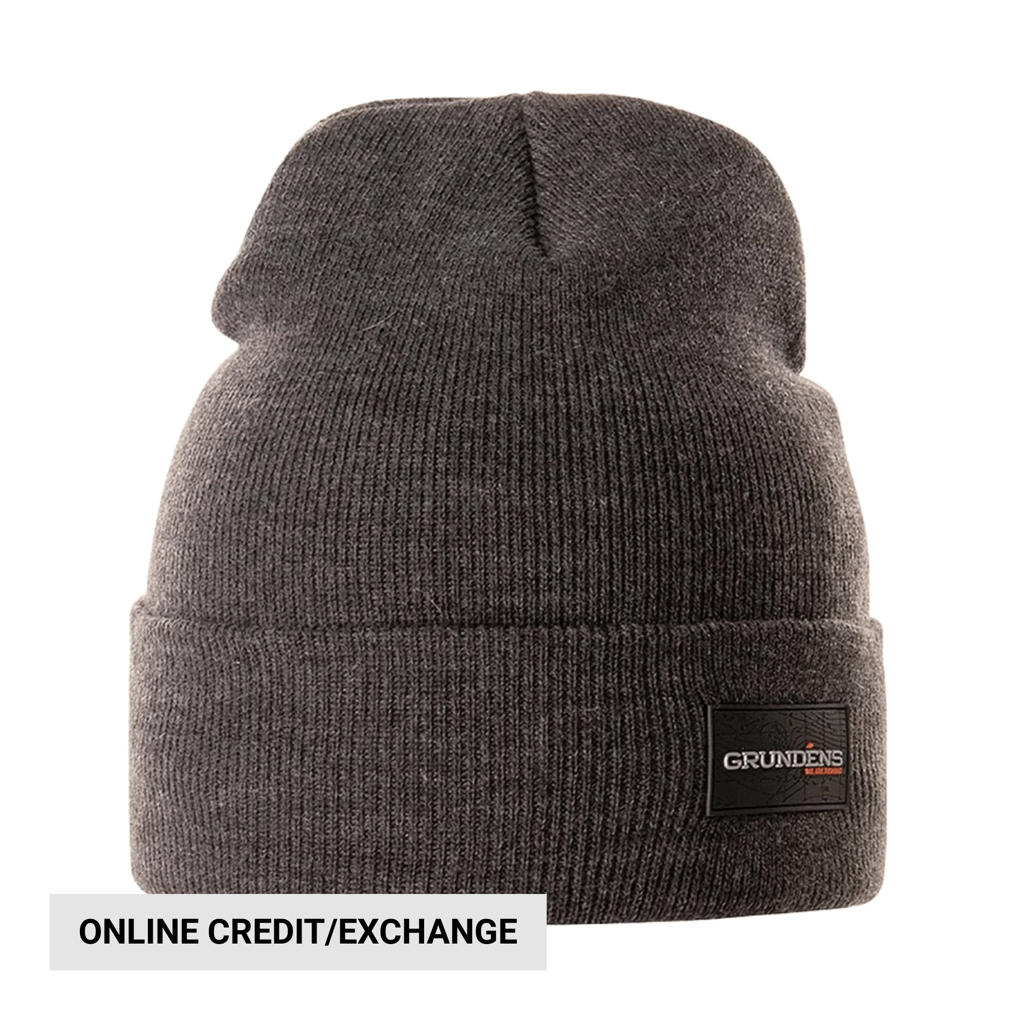 Grundens Watchhouse Beanie Logo - Black Heather by Lenny's Shoe & Apparel