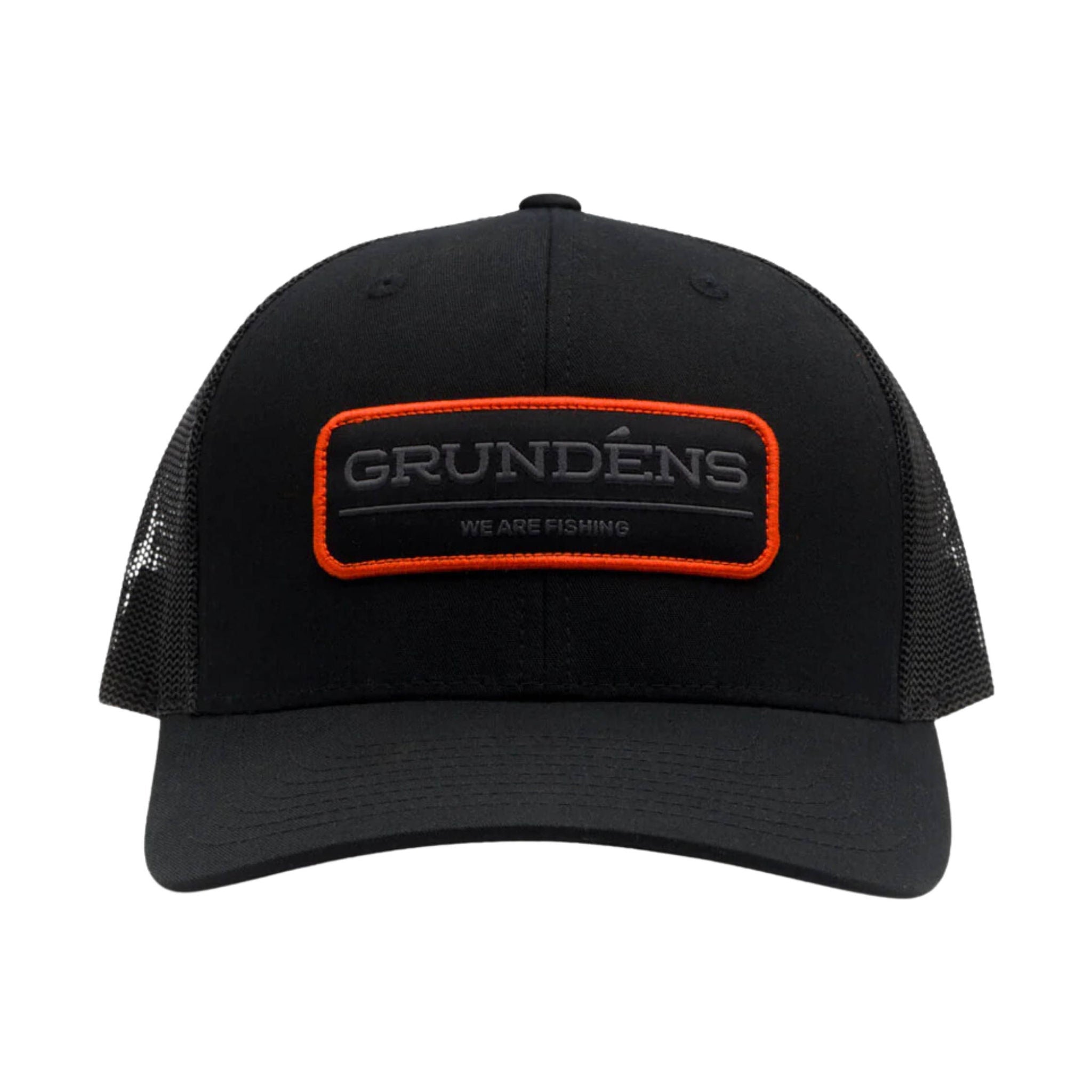 Grundens We Are Fishing Trucker Hat - Black by Lenny's Shoe & Apparel