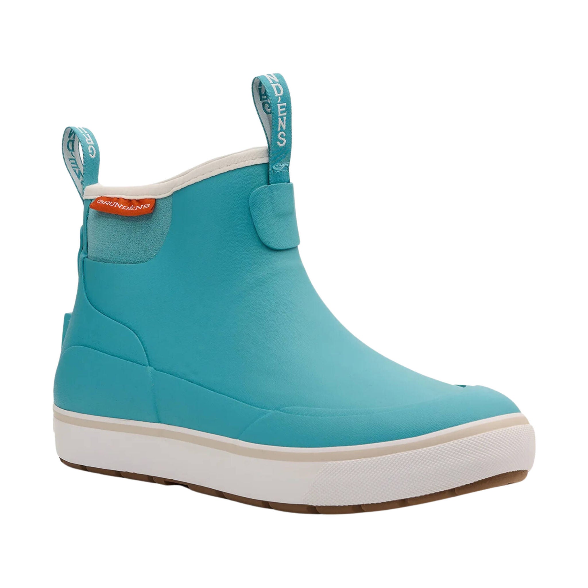 Grundens Women's Deck Boss Ankle Boot - Gulf Blue by Lenny's Shoe & Apparel