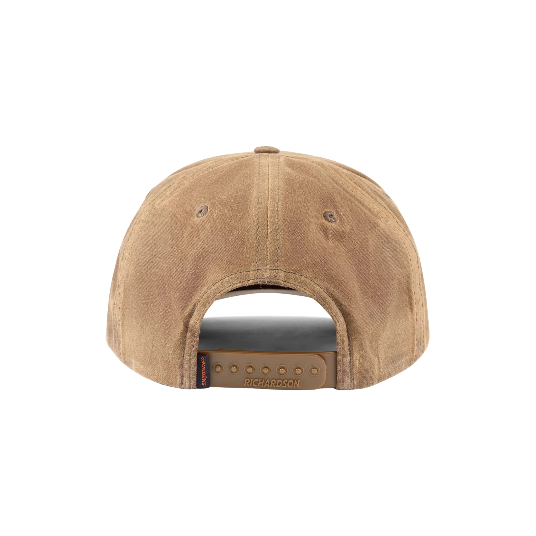 Grundens Wordmark Waxed Trucker Hat - Brown by Lenny's Shoe & Apparel