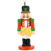 Funny Happy Nutcracker with Nuts Christmas Ornaments