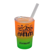 Vermont Green Mountains Glass 2oz Shooter -  Indigo Twilight