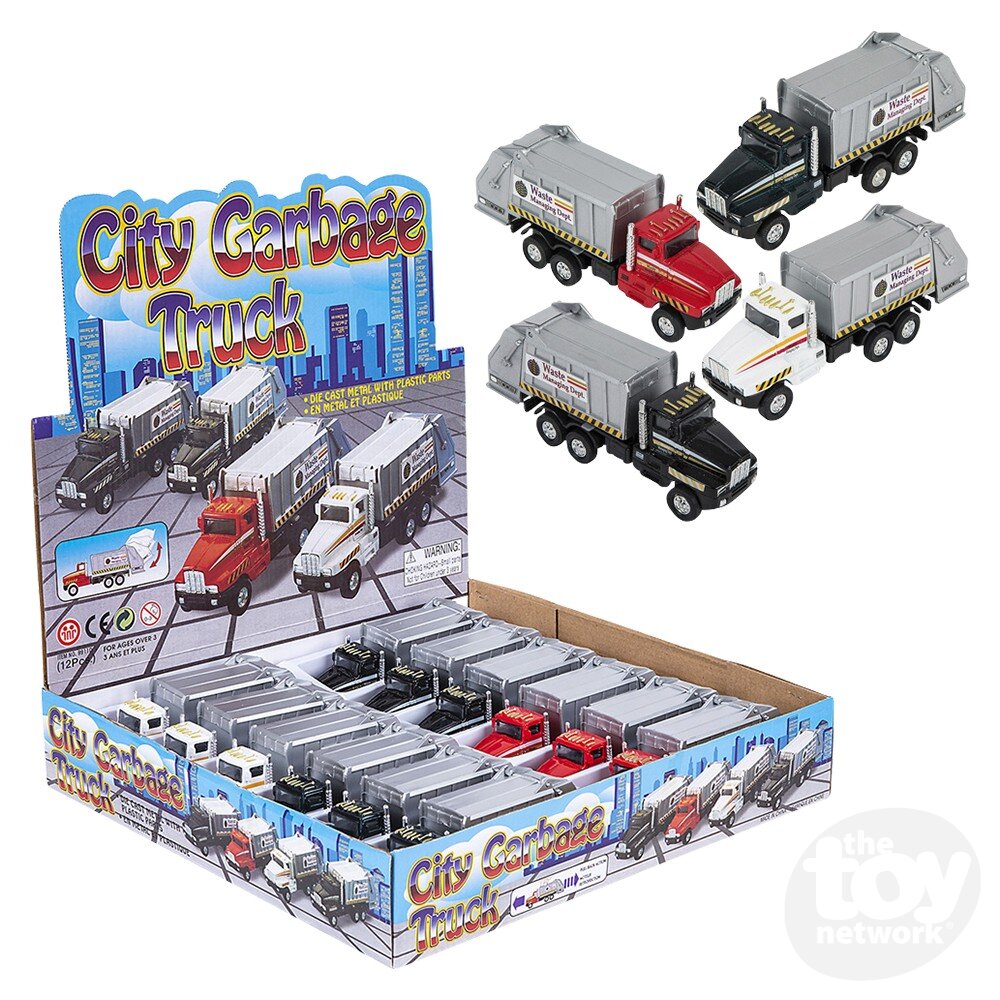 Diecast Pullback Garbage Truck 6" by Homeportonline