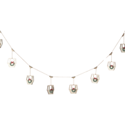 Wood Holiday Gondola Garland - 77 Inches long