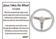 Jesus Takes the Wheel Charm