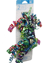 Set of 2 All Occasion Bright Curly Bows