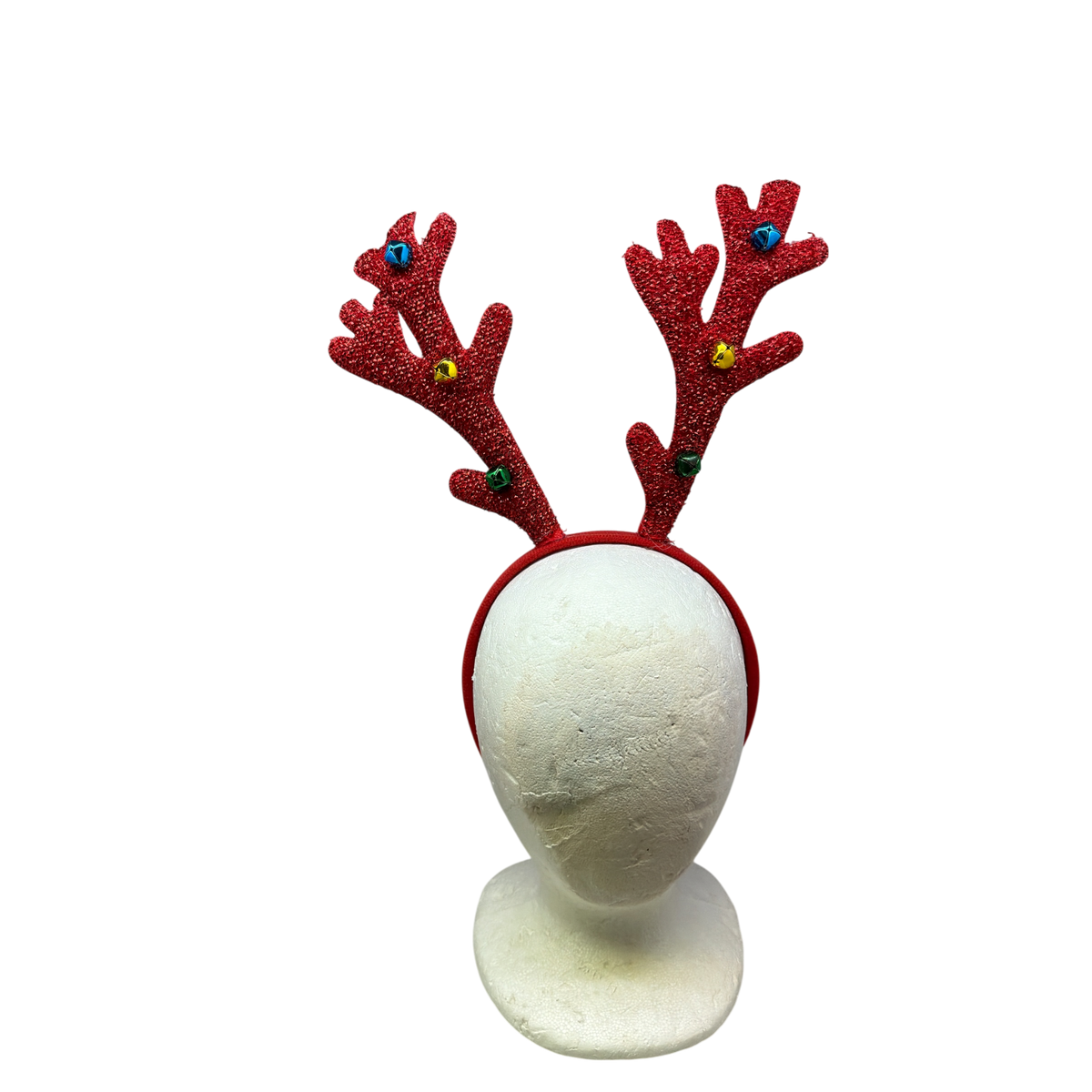 Red Glitzy Antler with Bells