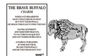 The Brave Buffalo Charm