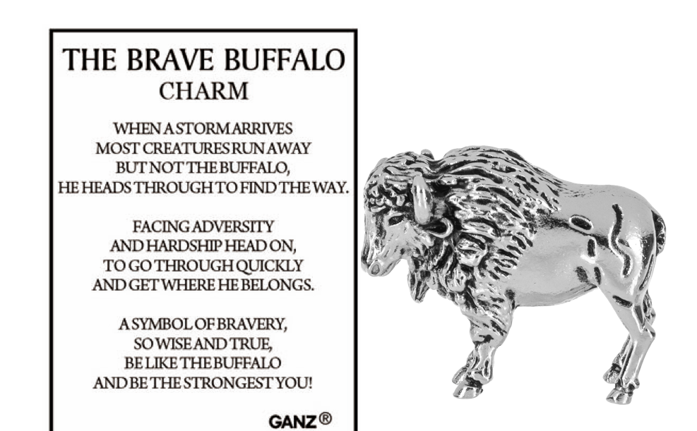 The Brave Buffalo Charm