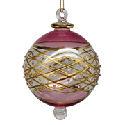 Crossed Lattice Stipple Ball - Pink
