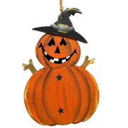 Jack The Pumpkin Stack  Wooden Ornament