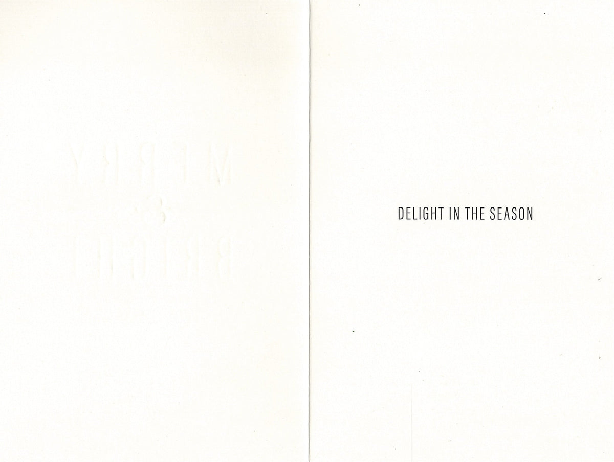 Merry & Bright Iridescent Snowflake Embossed Card Collection