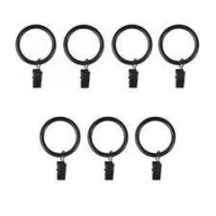 Rings Cappa Clip Rings Up To 1.25in Black by Homeportonline