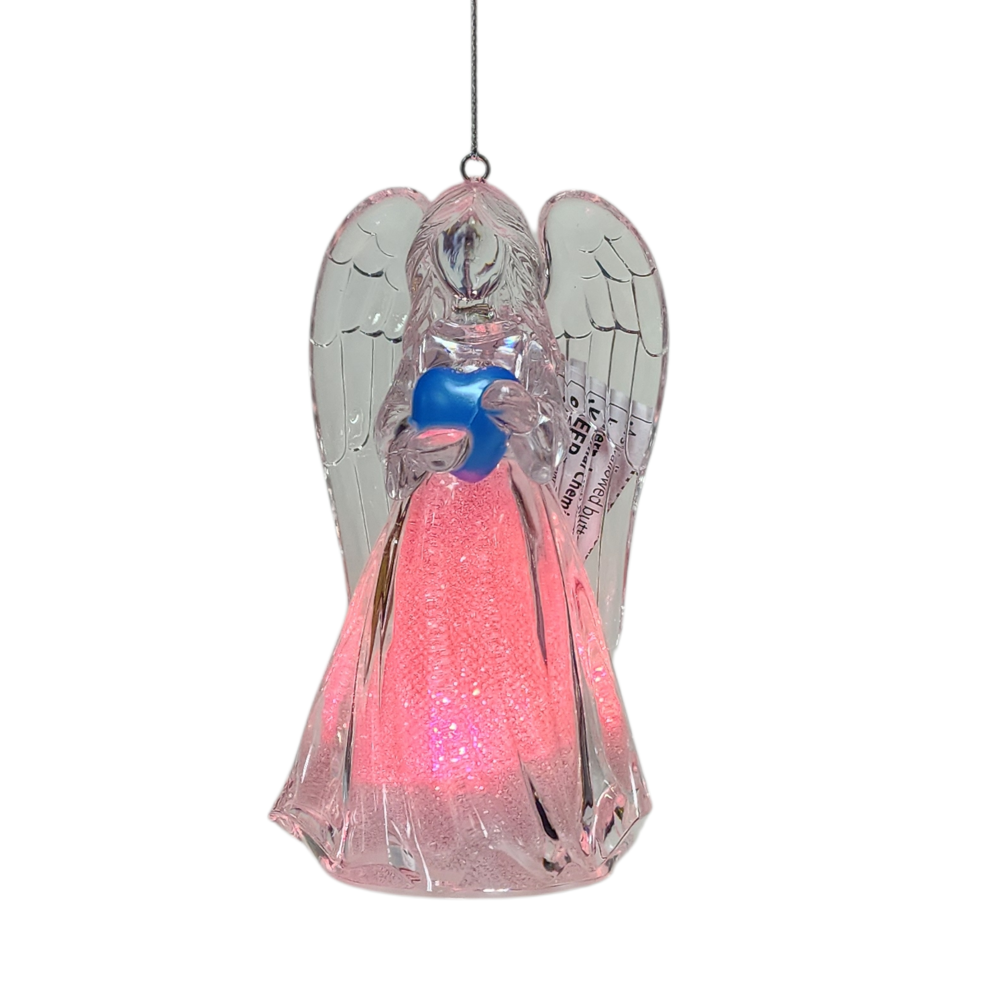 Birthstone Lighted Angel Ornament -