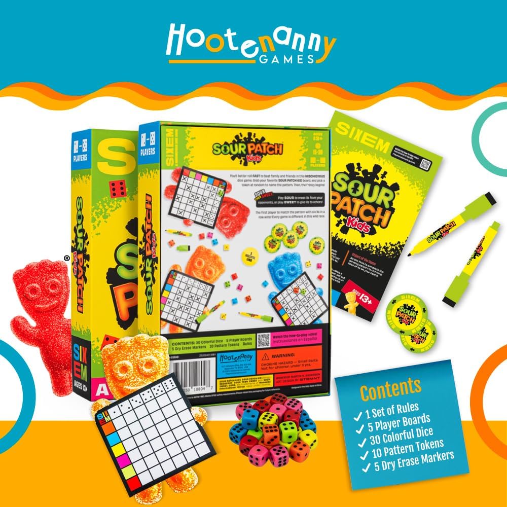 Sixem Sour Patch Kids Dice Game