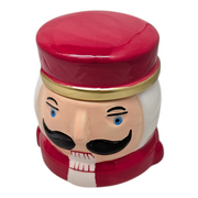 Ceramic Nutcracker Sugar or Spice Bowl