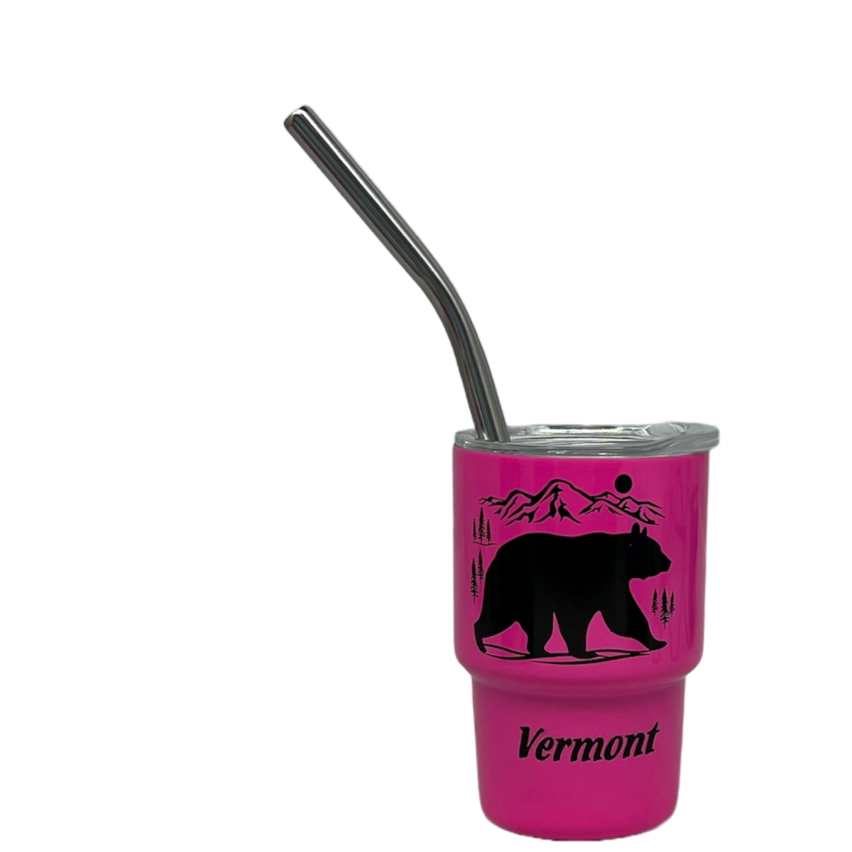 Vermont Bear Stainless Steel  3oz Shooter  - Pink