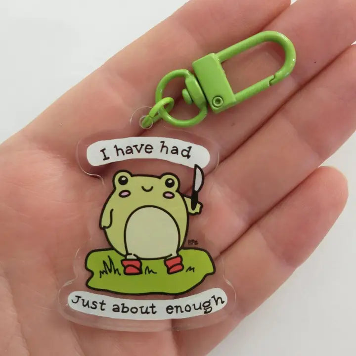 Cute Animal Keychains - Possum, Raccoon, Frog Key Fob