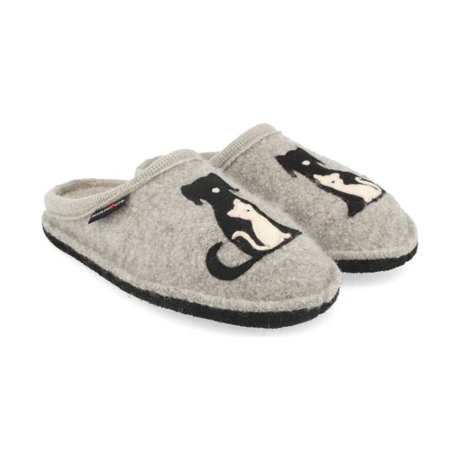 Haflinger Canegatto Slippers - Grey by Lenny's Shoe & Apparel