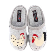 Haflinger Chicken Slippers - Grey by Lenny's Shoe & Apparel