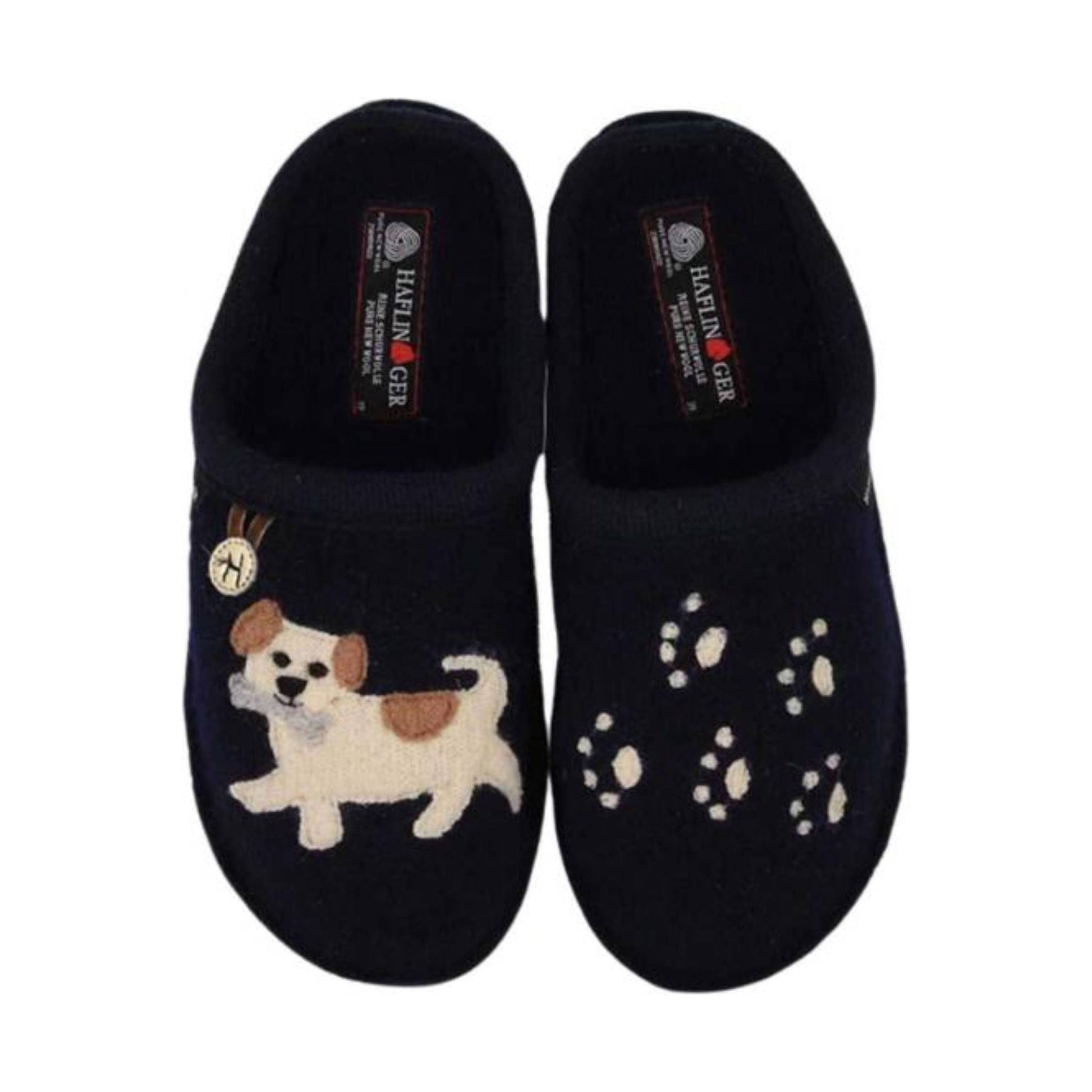 Haflinger Fido Slippers - Blue by Lenny's Shoe & Apparel