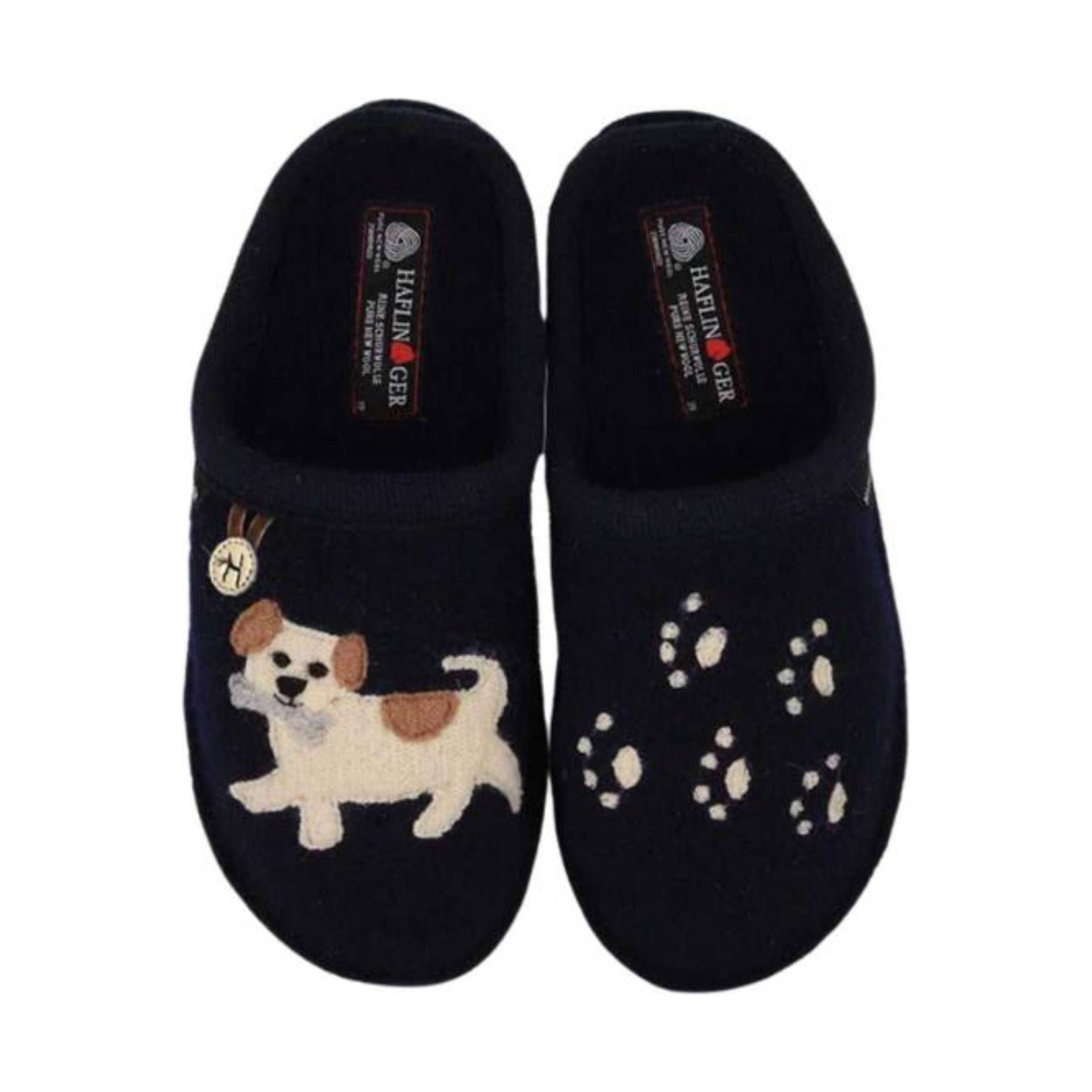 Haflinger Fido Slippers - Blue by Lenny's Shoe & Apparel