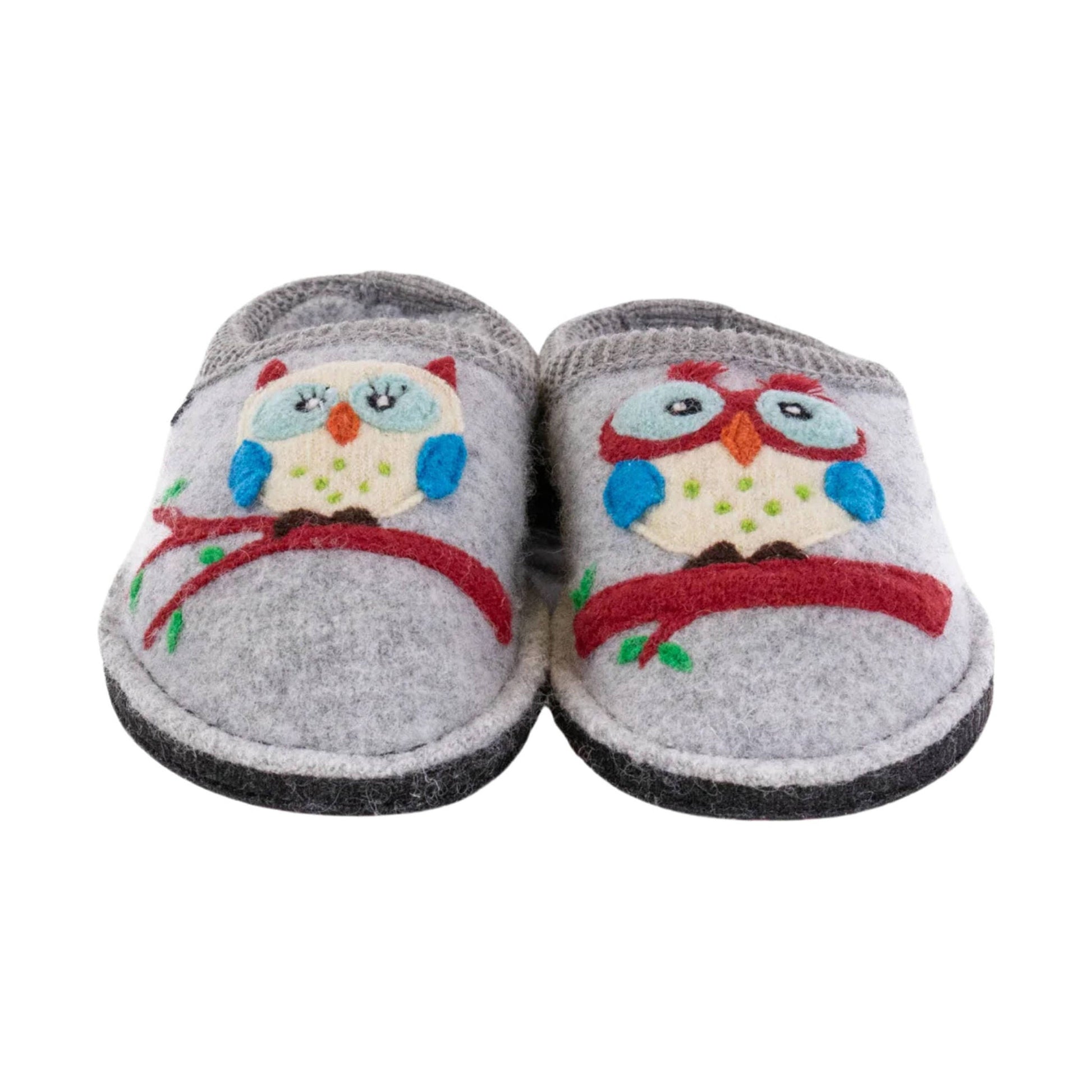 Haflinger Olivia Slippers - Grey by Lenny's Shoe & Apparel
