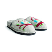Haflinger Olivia Slippers - Grey by Lenny's Shoe & Apparel
