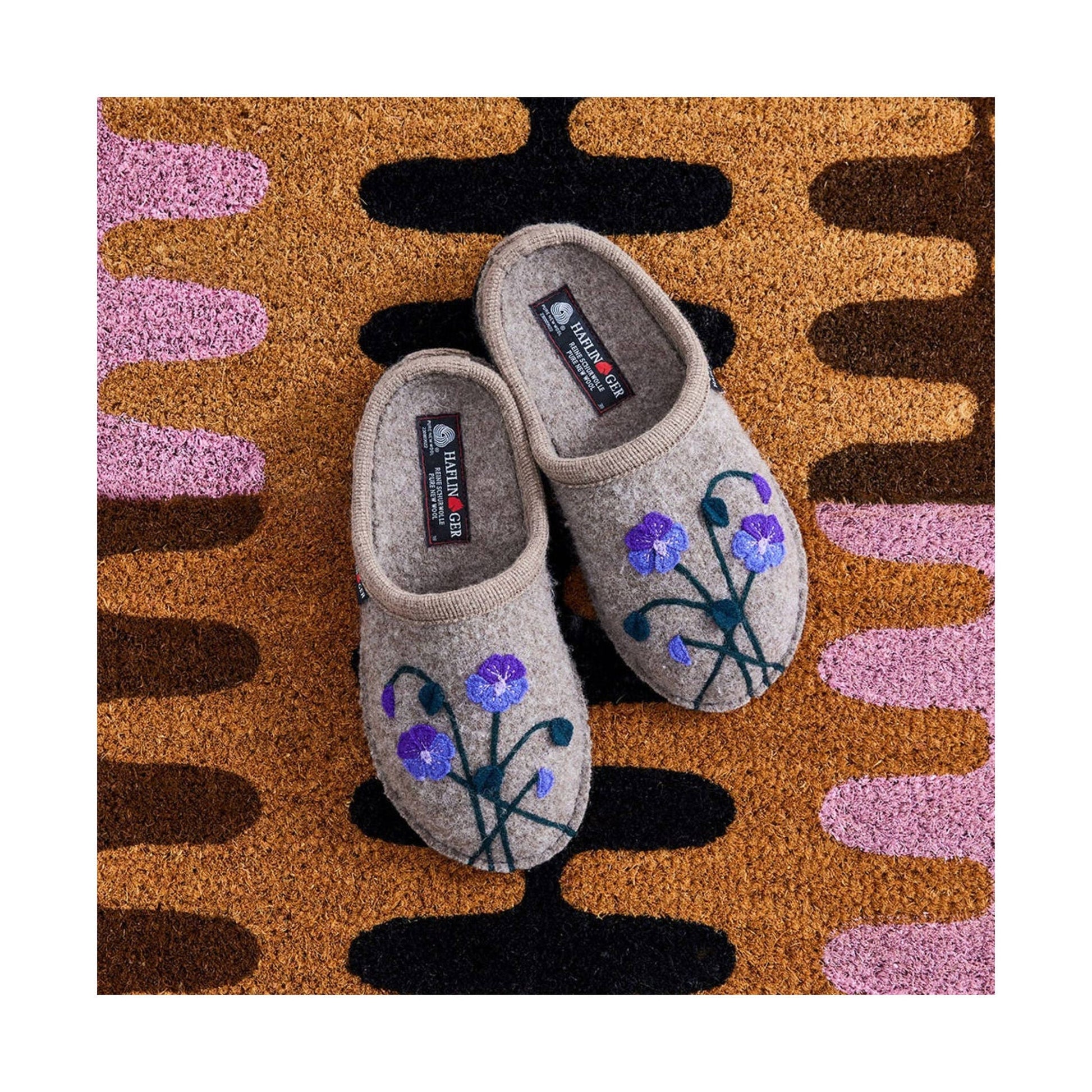 Haflinger Viola Slippers - Beige by Lenny's Shoe & Apparel