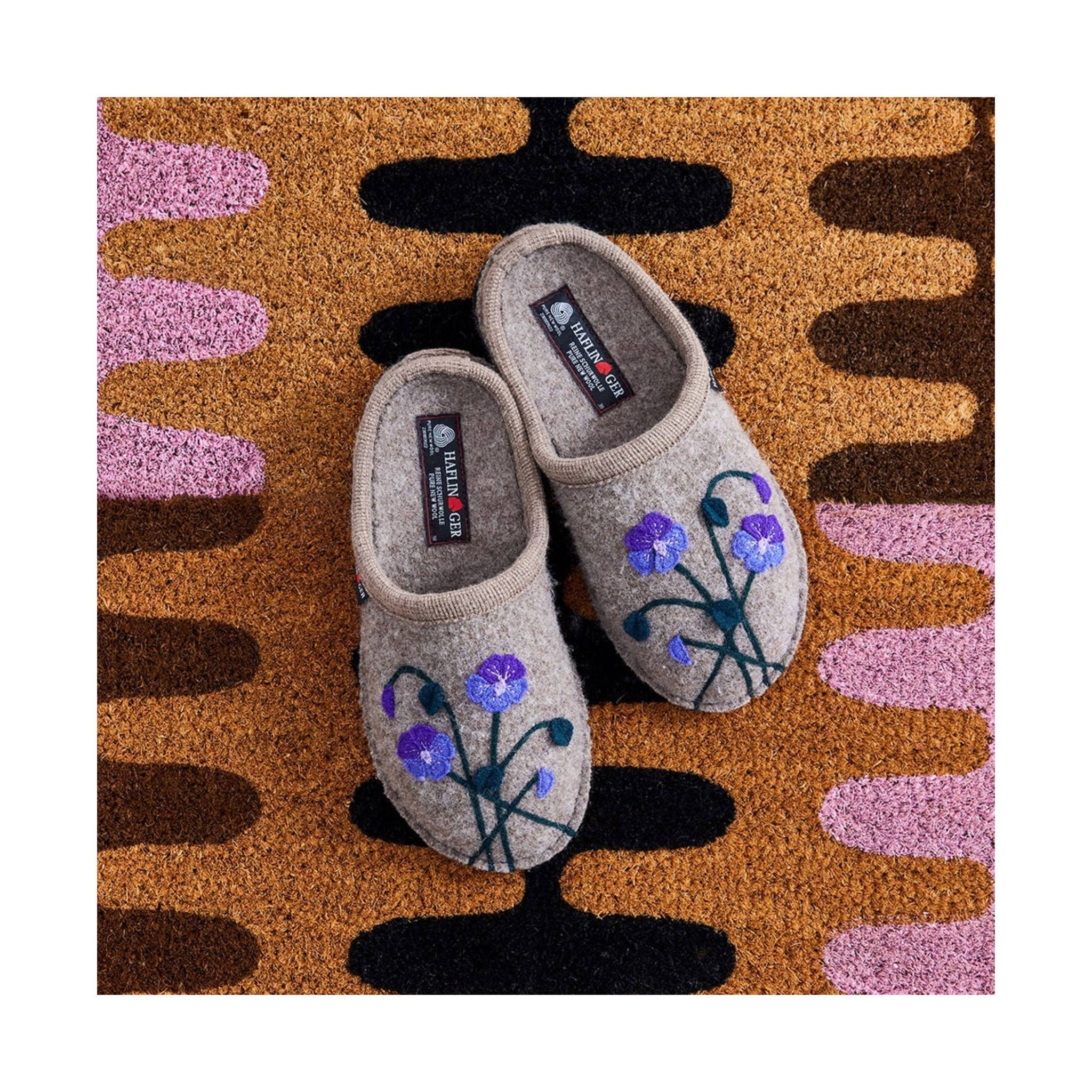 Haflinger Viola Slippers - Beige by Lenny's Shoe & Apparel